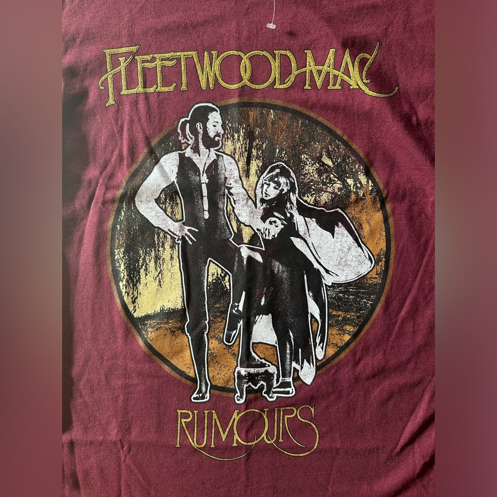NWT Fleetwood Mac Rumours Glitter T-Shirt size small 🆕 Hot Topic - Picture 3 of 7